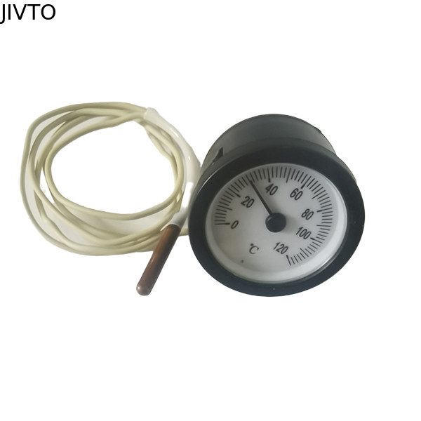 Plastic Case Capillary Tube 2'' 53mm 120C Capillary Temperature Gauge 1m
