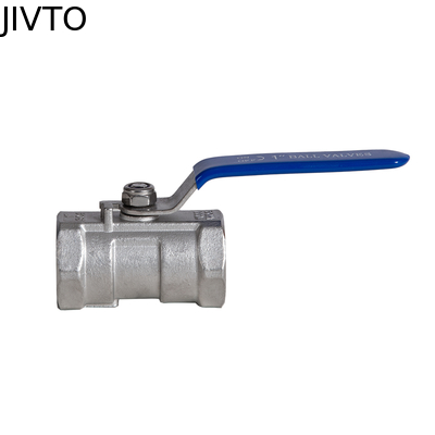 ステンレス鋼ボールバルブ NPT、メス-メス、1PC タイプ標準ポートバルブ、水、油、ガス用。