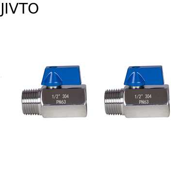 ステンレス鋼ミニボールバルブ NPT または BSP、オス-メス、シャットオフバルブ